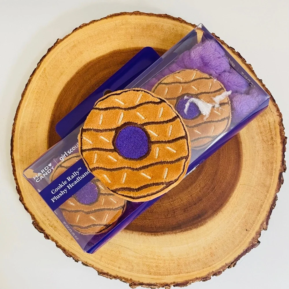 Hard Candy x Girl Scouts Cookie Rally Plush Headband Samoas Ltd Edition NIB
